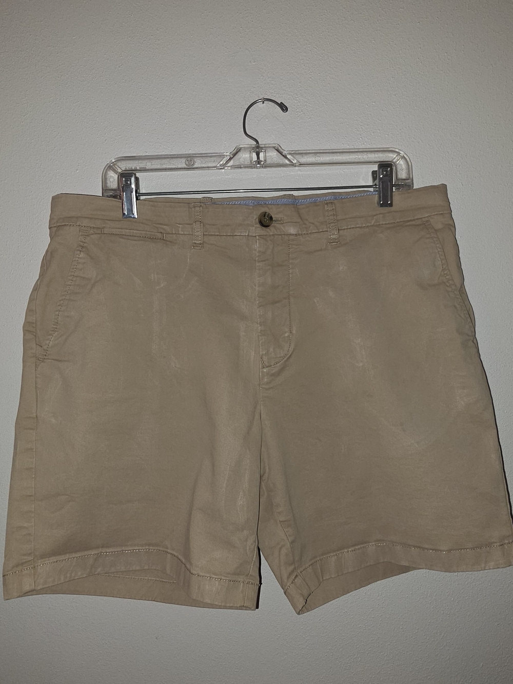 Tommy Hilfiger Men's Flat-Front Chino Shorts - Khaki